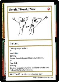 Smelt // Herd // Saw (No PW Symbol), Mystery Booster: Convention Edition Exclusives