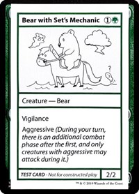 Bear with Set's Mechanic (No PW Symbol), Mystery Booster: Convention Edition Exclusives