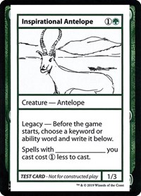 Inspirational Antelope (No PW Symbol), Mystery Booster: Convention Edition Exclusives