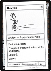 Unicycle (No PW Symbol), Mystery Booster: Convention Edition Exclusives
