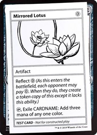 Mirrored Lotus (No PW Symbol), Mystery Booster: Convention Edition Exclusives