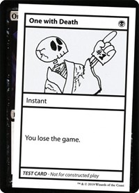 One With Death (No PW Symbol), Mystery Booster: Convention Edition Exclusives