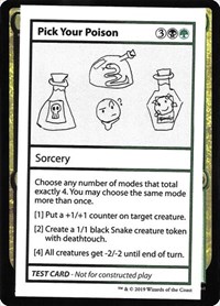 Pick Your Poison (No PW Symbol), Mystery Booster: Convention Edition Exclusives
