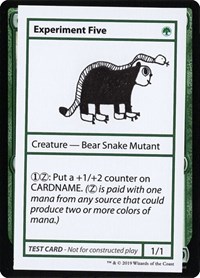 Experiment Five (No PW Symbol), Mystery Booster: Convention Edition Exclusives