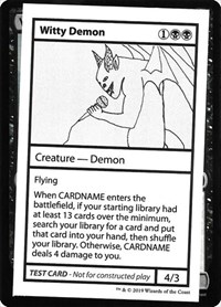 Witty Demon (No PW Symbol), Mystery Booster: Convention Edition Exclusives