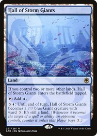 Hall of Storm Giants, AFR Ampersand Promos