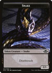 Snake // Zombie Double-Sided Token, Commander Collection: Black
