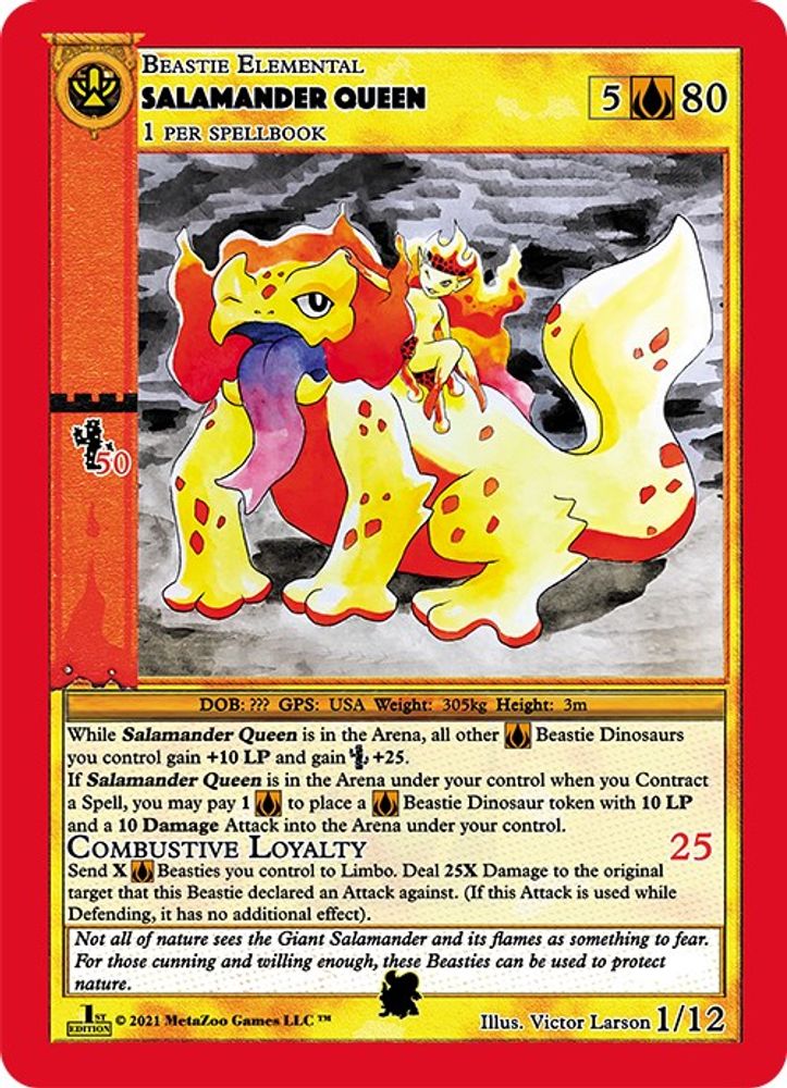 Salamander Queen, Holo, front