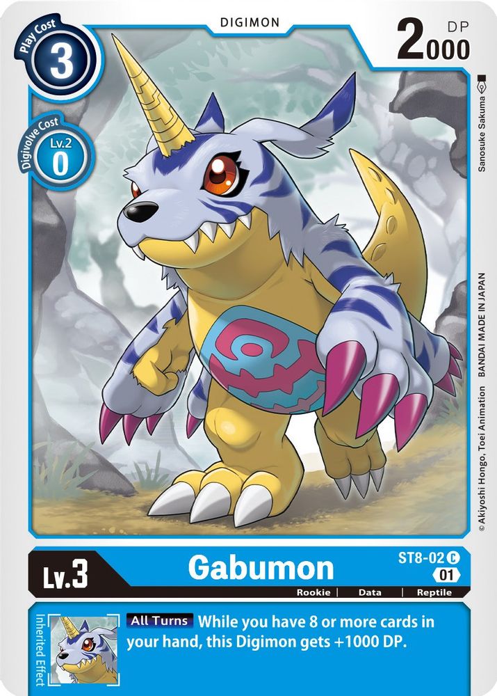 Gabumon, Standard, front