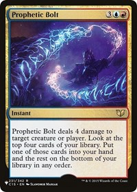 Prophetic Bolt, The List Reprints