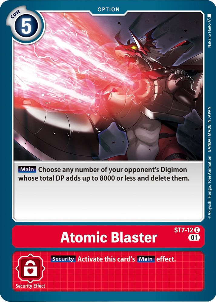 Atomic Blaster, Standard, front