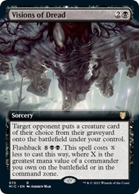 Visions of Dread (Extended Art), Commander: Innistrad: Midnight Hunt