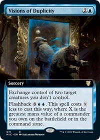 Visions of Duplicity (Extended Art), Commander: Innistrad: Midnight Hunt