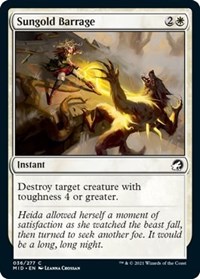 Sungold Barrage, Innistrad: Midnight Hunt