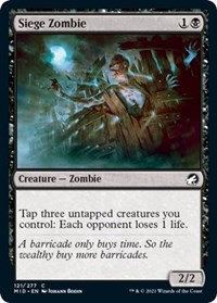 Siege Zombie, Innistrad: Midnight Hunt