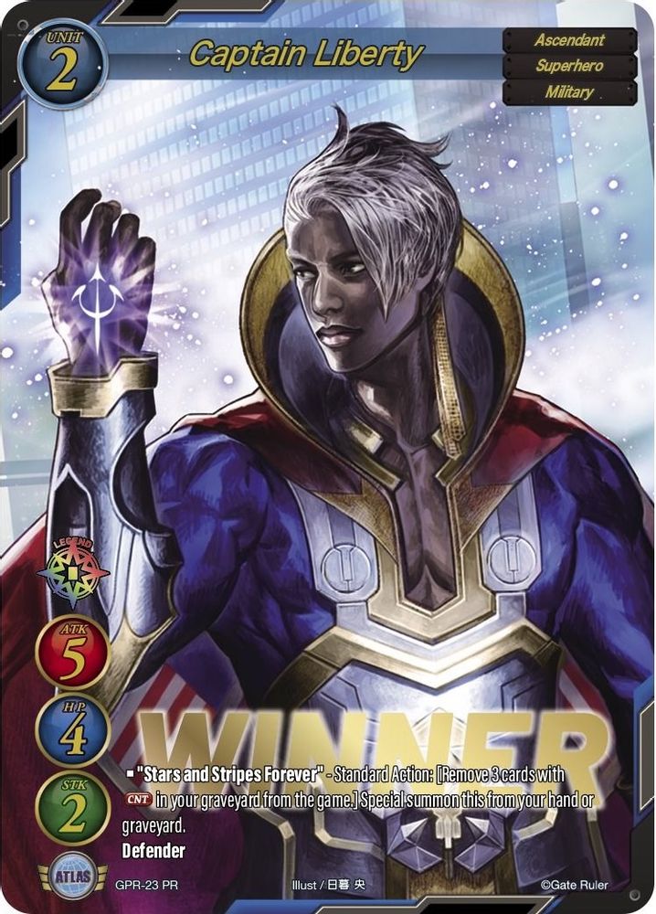 Captain Liberty (Winner), Foil, front