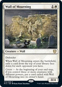 Wall of Mourning, Commander: Innistrad: Midnight Hunt