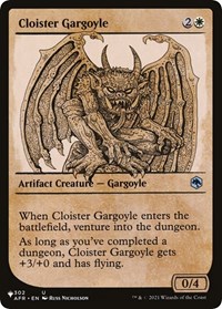 Cloister Gargoyle (Showcase), The List Reprints