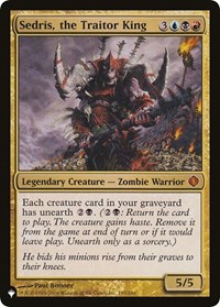 Sedris, the Traitor King, The List Reprints