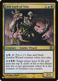 Lich Lord of Unx, The List Reprints