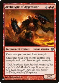 Archetype of Aggression, The List Reprints