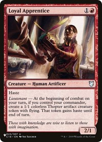 Loyal Apprentice, The List Reprints