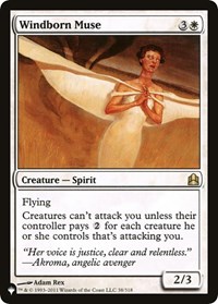 Windborn Muse, The List Reprints