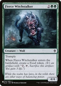 Fierce Witchstalker, The List Reprints