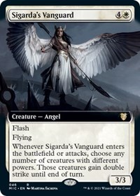 Sigarda's Vanguard (Extended Art), Commander: Innistrad: Midnight Hunt