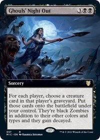 Ghouls' Night Out (Extended Art), Commander: Innistrad: Midnight Hunt
