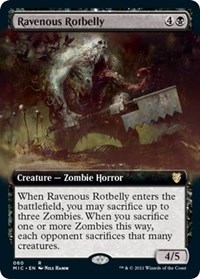 Ravenous Rotbelly (Extended Art), Commander: Innistrad: Midnight Hunt