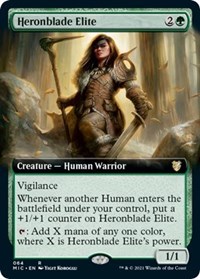 Heronblade Elite (Extended Art), Commander: Innistrad: Midnight Hunt