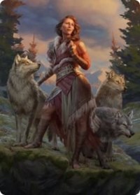 Arlinn, the Pack's Hope Art Card (01/81), Art Series: Innistrad: Midnight Hunt