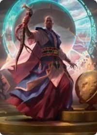 Teferi, Who Slows the Sunset Art Card, Art Series: Innistrad: Midnight Hunt