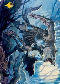 Moonrage Brute Art Card (Gold-Stamped Signature), Art Series: Innistrad: Midnight Hunt