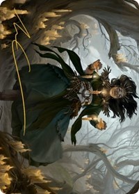 Candlegrove Witch Art Card (15/81) (Gold-Stamped Signature), Art Series: Innistrad: Midnight Hunt