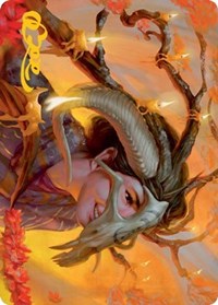 Hedgewitch's Mask Art Card (Gold-Stamped Signature), Art Series: Innistrad: Midnight Hunt