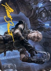 Delver of Secrets Art Card (Gold-Stamped Signature), Art Series: Innistrad: Midnight Hunt