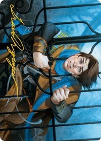 Locked in the Cemetery Art Card (Gold-Stamped Signature), Art Series: Innistrad: Midnight Hunt