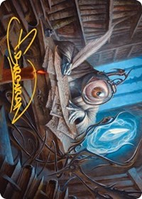 Unblinking Observer Art Card (Gold-Stamped Signature), Art Series: Innistrad: Midnight Hunt