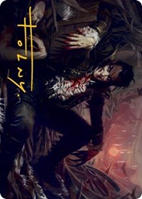 Arrogant Outlaw Art Card (Gold-Stamped Signature), Art Series: Innistrad: Midnight Hunt