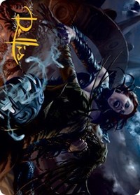 Olivia's Midnight Ambush Art Card (Gold-Stamped Signature), Art Series: Innistrad: Midnight Hunt