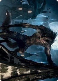 Stalking Predator Art Card, Art Series: Innistrad: Midnight Hunt