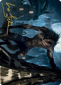 Stalking Predator Art Card (Gold-Stamped Signature), Art Series: Innistrad: Midnight Hunt
