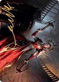 Bloodthirsty Adversary Art Card (Gold-Stamped Signature), Art Series: Innistrad: Midnight Hunt