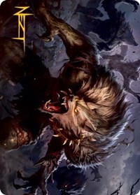 Village Reavers Art Card (Gold-Stamped Signature), Art Series: Innistrad: Midnight Hunt