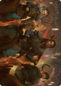 Candlelit Cavalry Art Card, Art Series: Innistrad: Midnight Hunt