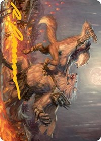 Duel for Dominance Art Card (Gold-Stamped Signature), Art Series: Innistrad: Midnight Hunt