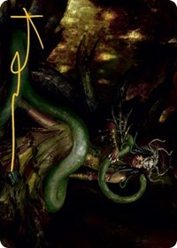 Saryth, the Viper's Fang Art Card (Gold-Stamped Signature), Art Series: Innistrad: Midnight Hunt