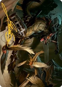 Wing Shredder Art Card (Gold-Stamped Signature), Art Series: Innistrad: Midnight Hunt
